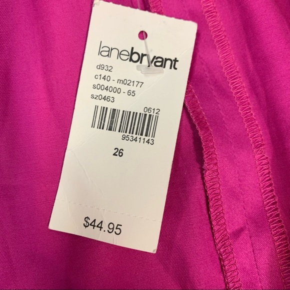 COPY - NWT Lane Bryant plus size fushia magenta stretchy pencil skirt Size 26 - Picture 5 of 12